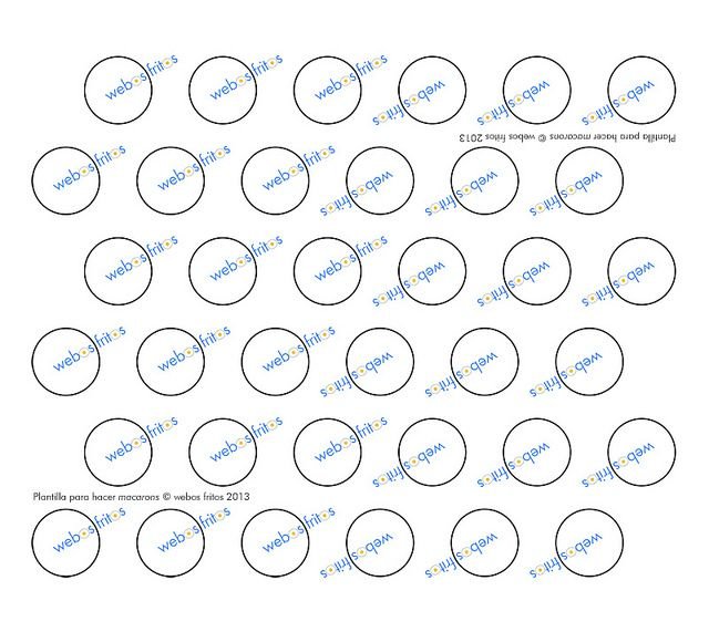Трафарет для макаронс 5 см