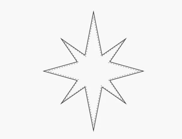 Трафарет Звёздочки