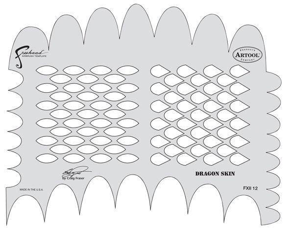 Трафарет блесны