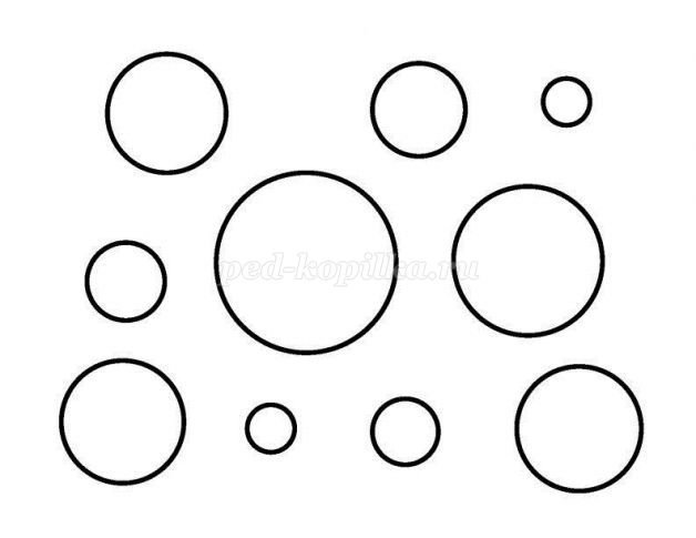 Трафареты кругов разных диаметров