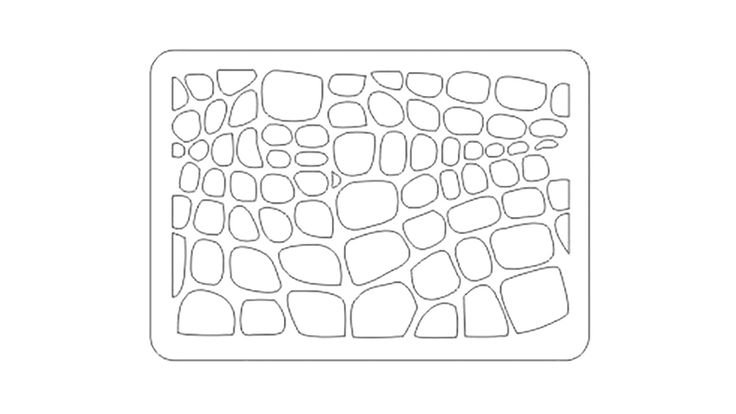 Трафарет крокодиловая кожа
