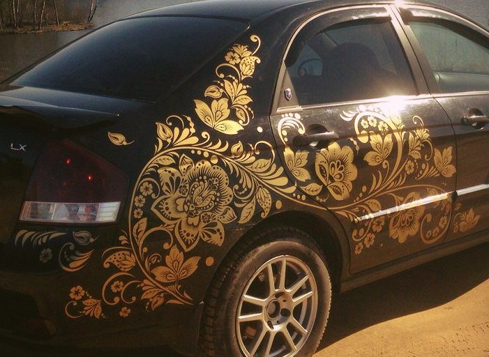Машины Расписанные под хохлому