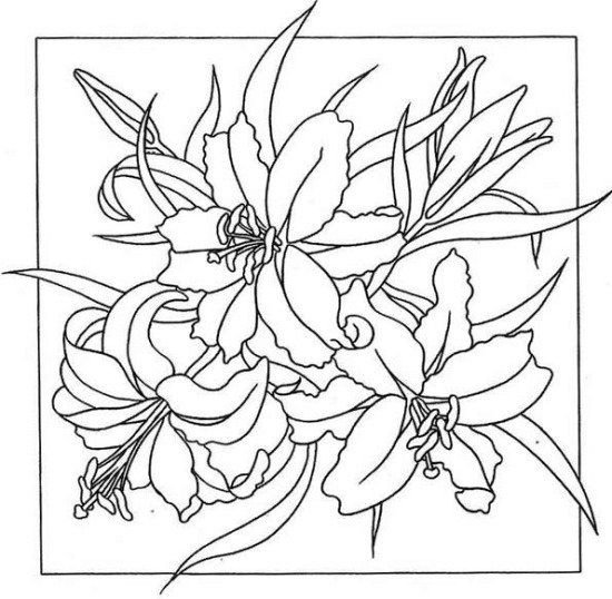 Витраж контур