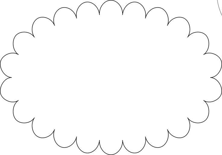 Овал трафарет