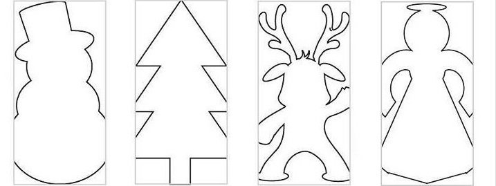 Симметричные трафареты для вырезания