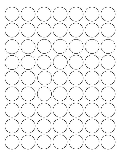 Кружок трафарет