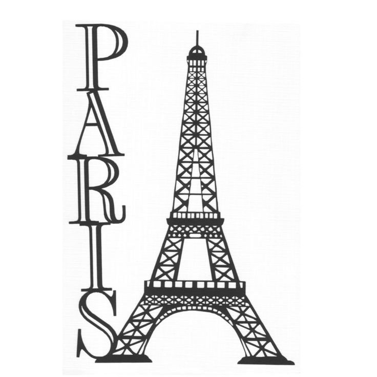 Вытынанка Эйфелева башня