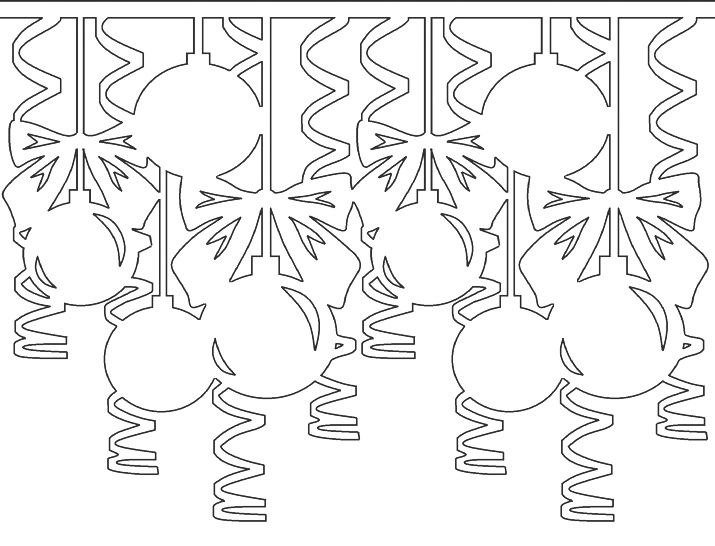 Новогодние шаблоны на окна