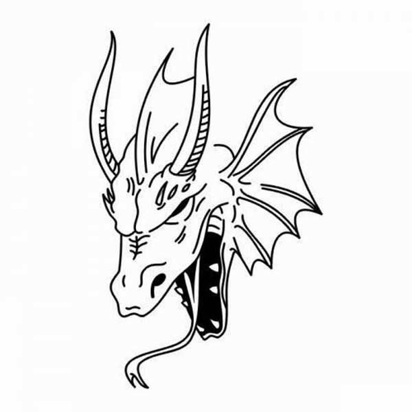 Рисунок дракона для срисовки