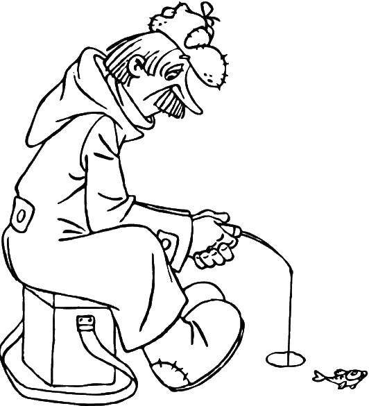 Почтальон Печкин раскраска для детей