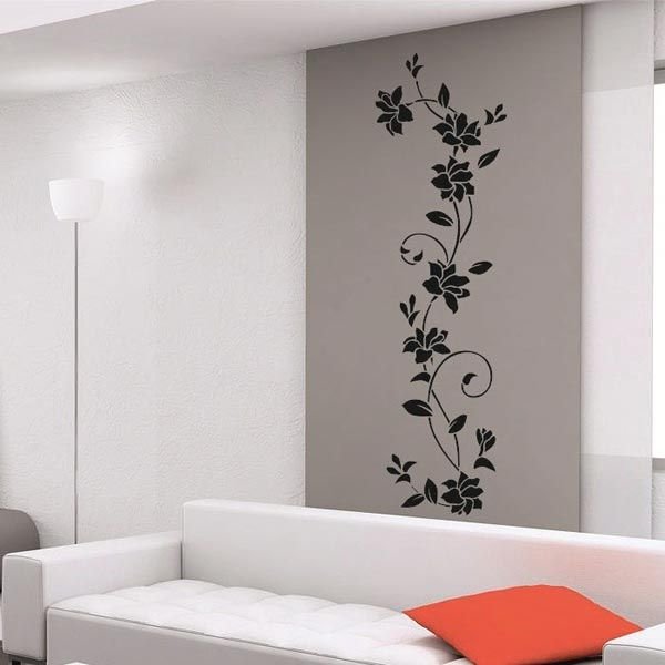 Орнамент на стене в интерьере