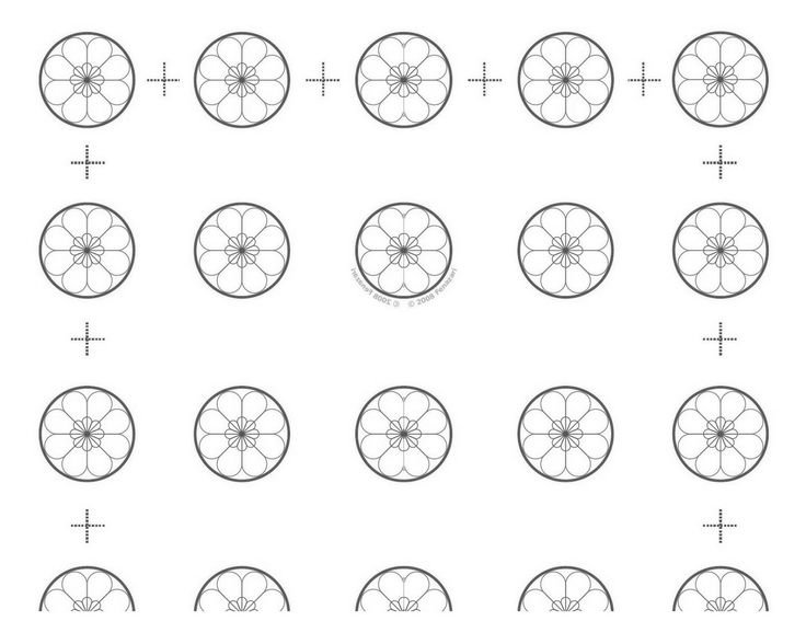 Трафарет макаронс 4 см