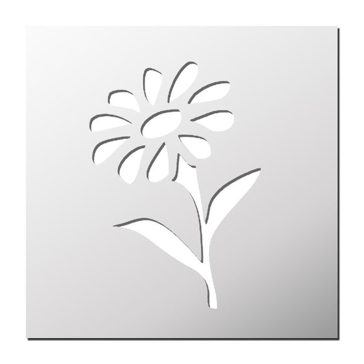 Цветы трафарет для вырезания