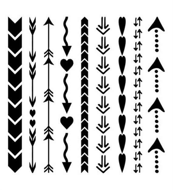 Стрела трафарет