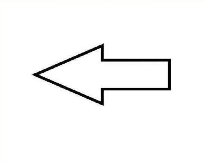 Трафарет стрелки направления