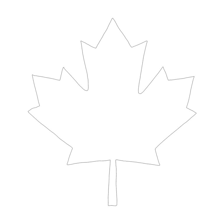 Листья клена шаблоны для вырезания