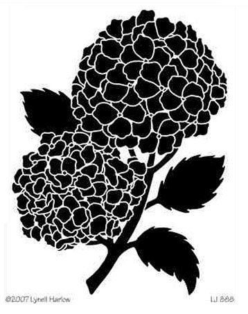 Гортензия силуэт