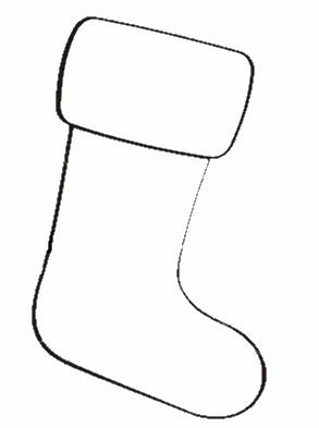 Валенки шаблон для рисования