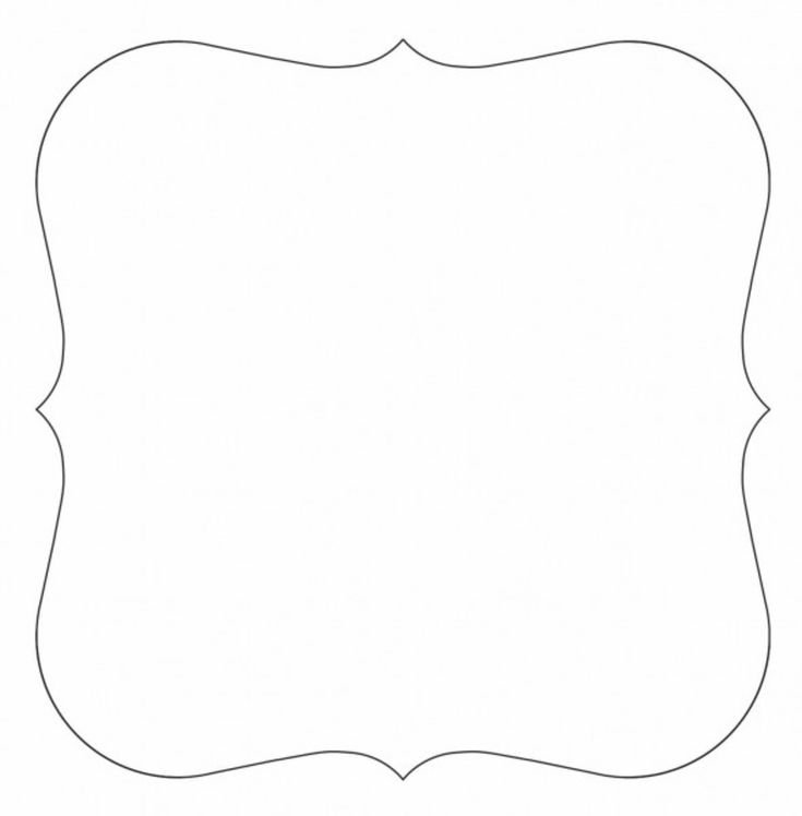 Трафарет рамки для вырезания