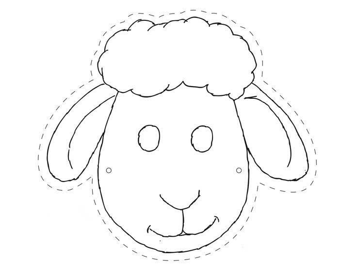 Барашек шаблон для аппликации