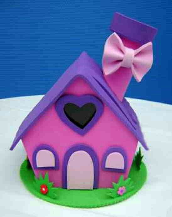 Фоамиран домики