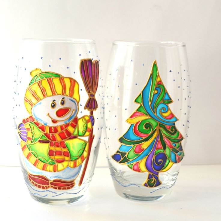 Витражная роспись кружки