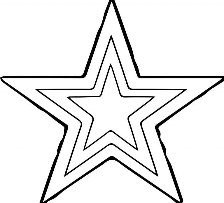 Звездочка раскраска