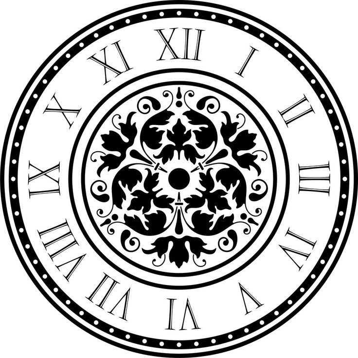 Трафарет "циферблаты"