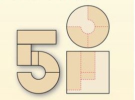 Объемные цифры из картона