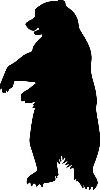 Трафарет медведя