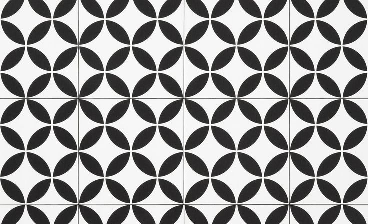 Керамическая плитка черно белая