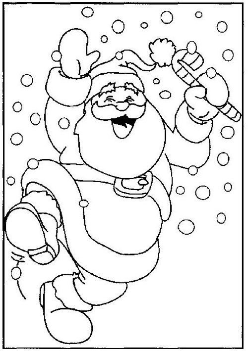 Дед Мороз раскраска