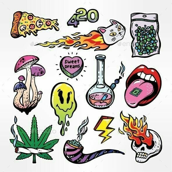 Тату эскизы цветные