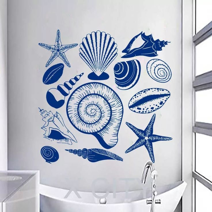 Роспись стен в морском стиле