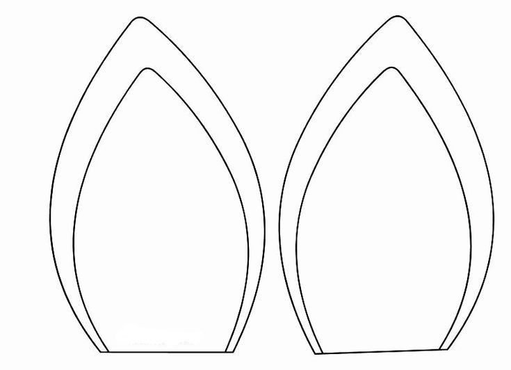 Трафарет ушек единорога