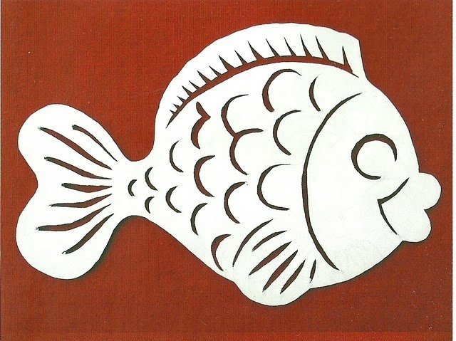 Трафарет рыбы