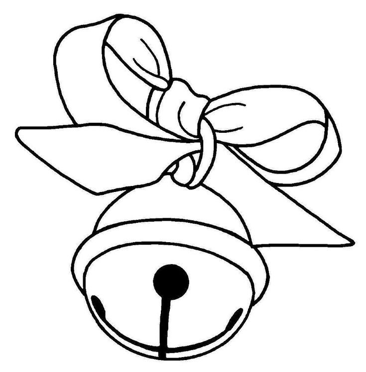 Рождественские колокольчики раскраска