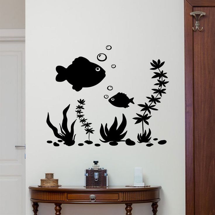 Наклейки декор для ванной комнаты