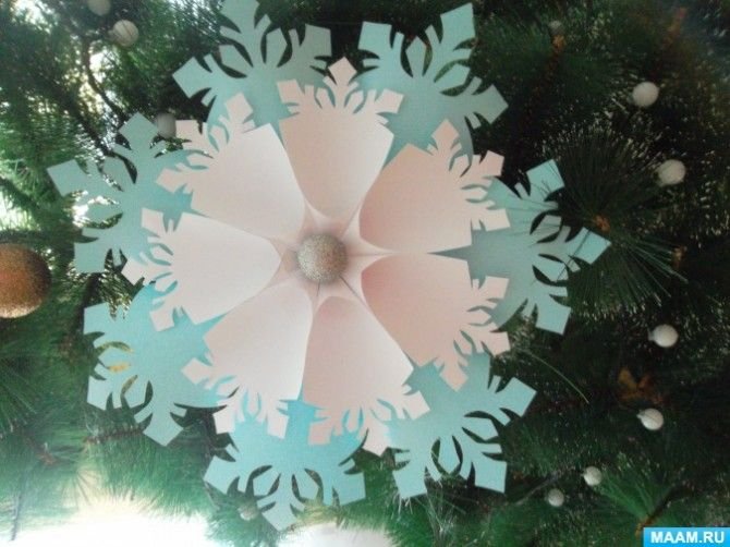 Гигантские снежинки из бумаги