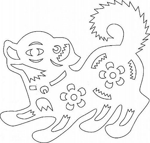 Новогодние трафареты на окна для вырезания