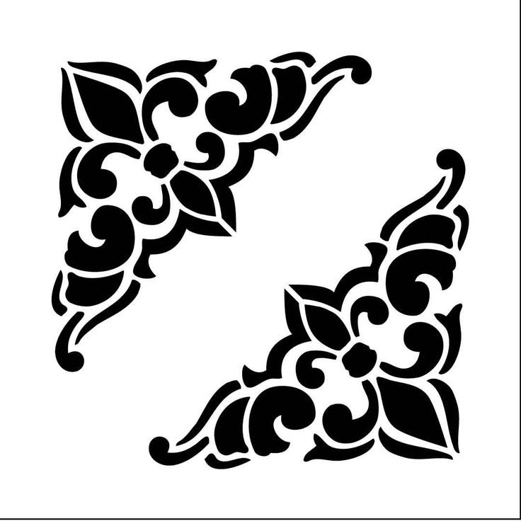 Трафареты узоры для декора