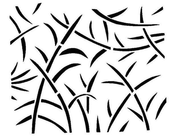 Трафарет травы