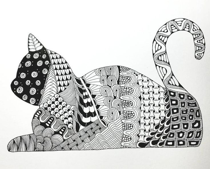 Антистресс дудлинг и Зентангл