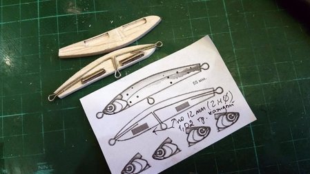 Чертеж воблера Поппера