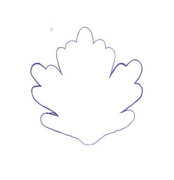 Выкройка снежинки из фоамирана