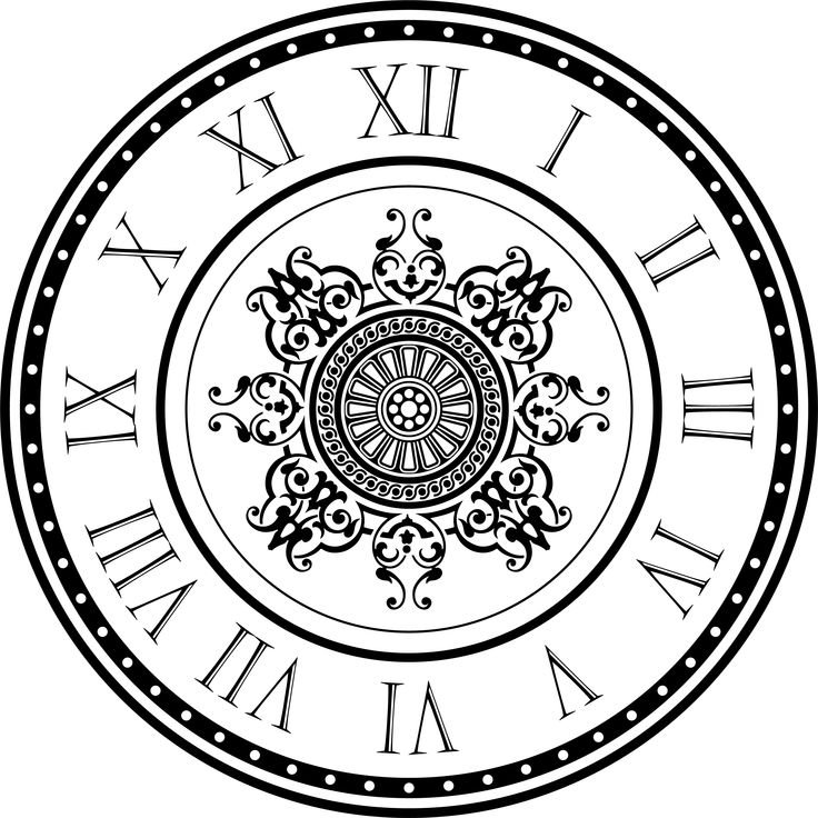 Шаблон часов для печати