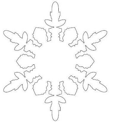 Шаблоны снежинок