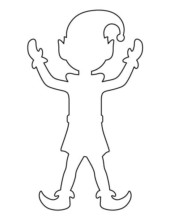 Трафарет эльфа