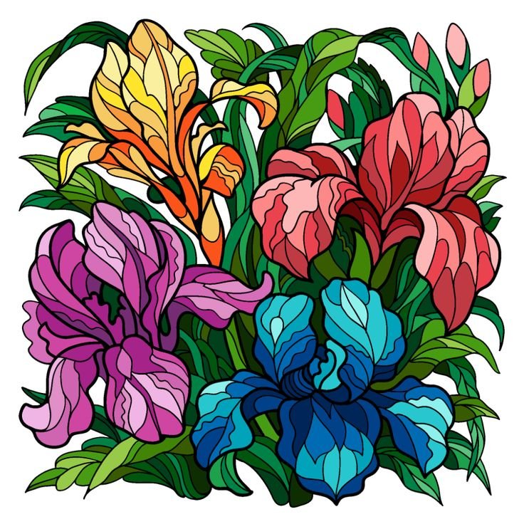 Нарисовать цветы