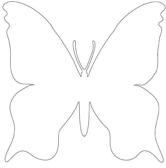 Трафареты бабочек для декора